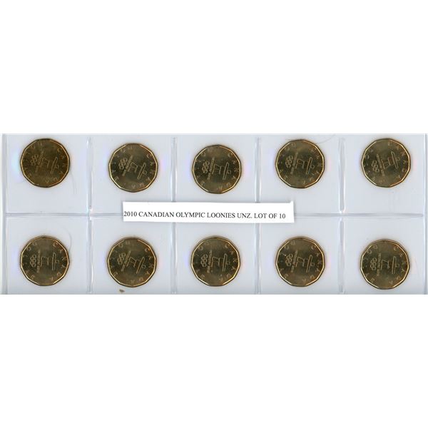 2010 Canadian Olympic Loonies X10