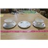 Image 2 : Tea Cups X2 and Saucers X3