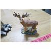Image 4 : North American Wildlife Collection (Red Deer) and 2X wolf Statuettes