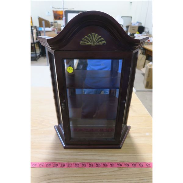 Small Hanging Display Cabinet with Glass Door