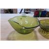 Image 2 : Green Glass Bowls X2