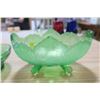 Image 2 : Green Glass Bowls X2