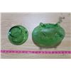 Image 4 : Green Glass Bowls X2