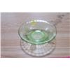 Image 2 : Green Depressed Glass Bowl