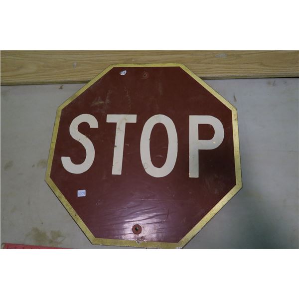 Wood Stop Sign