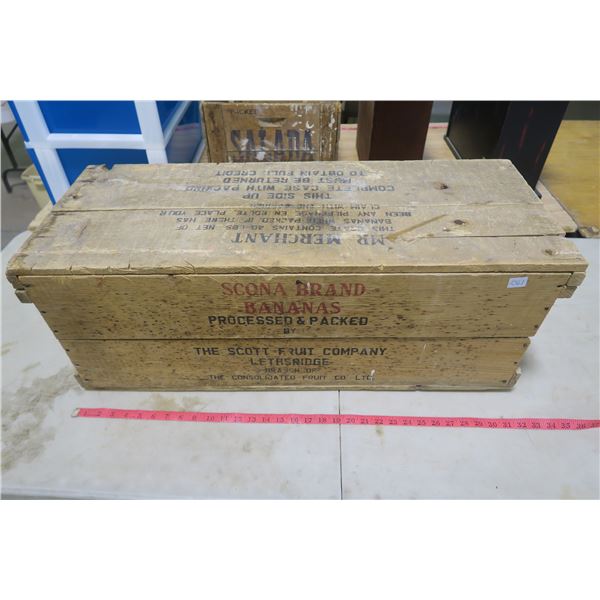 Scona Bananas Wood Crate