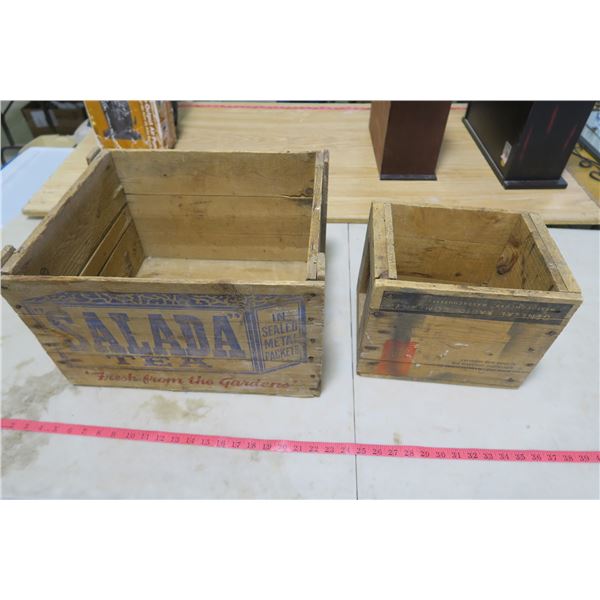 Wood Crates X2 - Selada Tea and General Radio Company