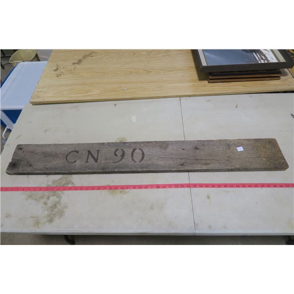 48.5" wood Board Stamped CN90