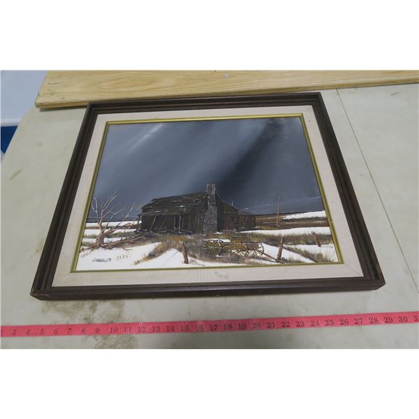 Hand Painted Scenery by J.Marvil 73'