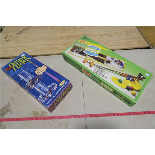 NERF Indoor Golf and Ker Plunk Game