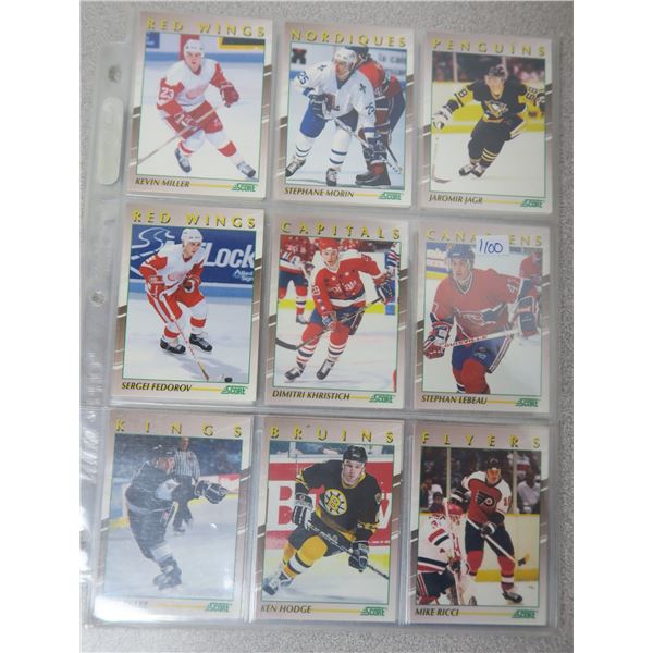 91-92 SCORE Young Superstars Hockey Cards - 40 Card Complete Set