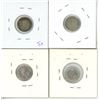 Image 2 : 1914, 1914, 1916, 1917 Canadian 5 Cent Coins - 4 Piece