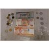 Image 1 : Foreign/International  Currency - 3X Bills and 21 Coins
