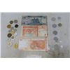 Image 2 : Foreign/International  Currency - 3X Bills and 21 Coins