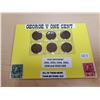 Image 1 : 1932-1936 - 6X Canadian George V One Cent Coins