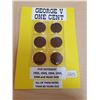 Image 1 : 1932-1936 - 6X Canadian George V One Cent Coins
