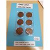 Image 1 : 1937-1939, 1948, 1954 - 6X Canadian George V One Cent Coins