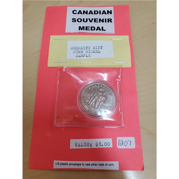 Sherrit Mint Souvenir Medal