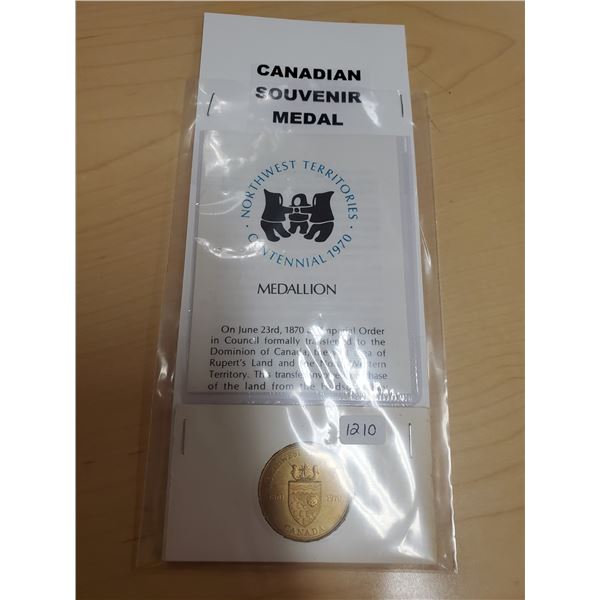 1870-1970 Northwest Territories Souvenir Medal
