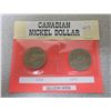 Image 1 : 1969 and 1972 Canadian Nickel Dollars - 2 Piece