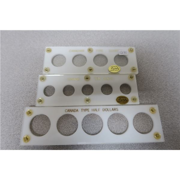 3X Coin Collecting Cases - Proof Cases