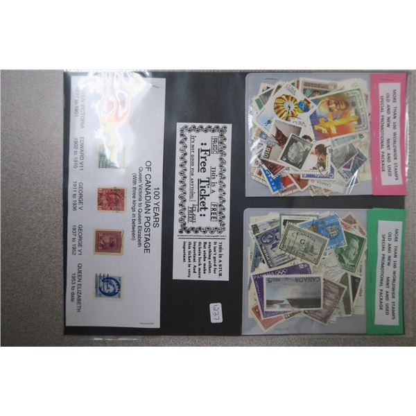 Historic Canadian Stamps and 200+ Worldwide Stamps