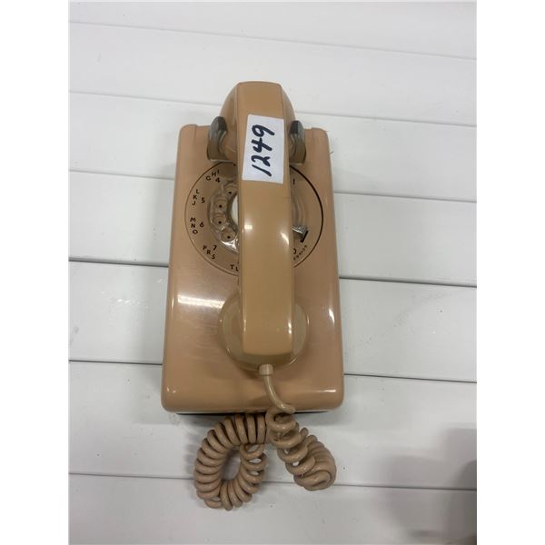 Wall mount rotary telephone