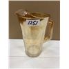 Image 1 : retro glass pitcher 9" tall