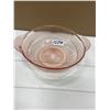 Image 1 : Depression glass pink bowl 8"