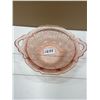 Image 1 : Depression glass pink bowl - Cabbage rose 9"