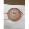 Image 3 : Depression glass pink bowl - Cabbage rose 9"