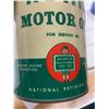 Image 4 : 1 quart Royal motor oil Slate Boy tin - "Enarco" top has been cut out - Rare