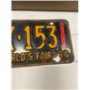 Image 3 : 1964 New York World's fair license plate