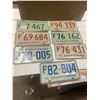 Image 1 : 7 1970-1976 farm license plates Sask