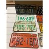 Image 2 : Lot of 8 1960's Saskatchewan license plates