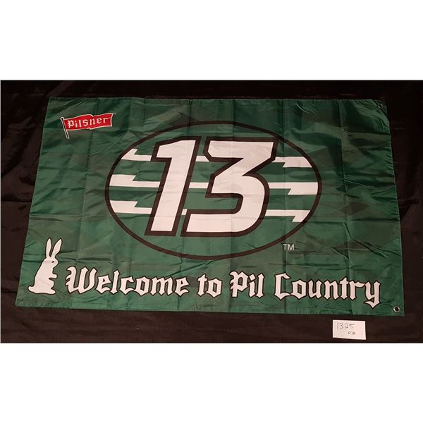 Saskatchewan Roughriders/Pilsner FLAG 58"X35" (2ply)