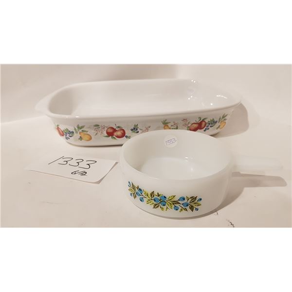 Corelle Stoneware Casserole Dish and Glass Cookware - 2 Piece