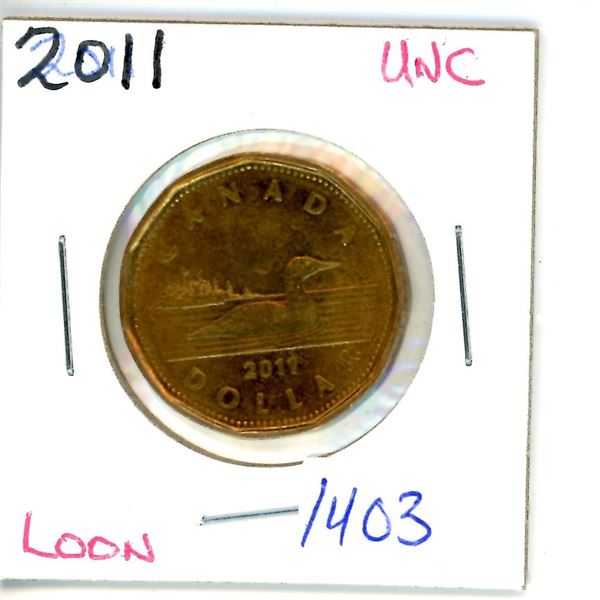 2011 loonie