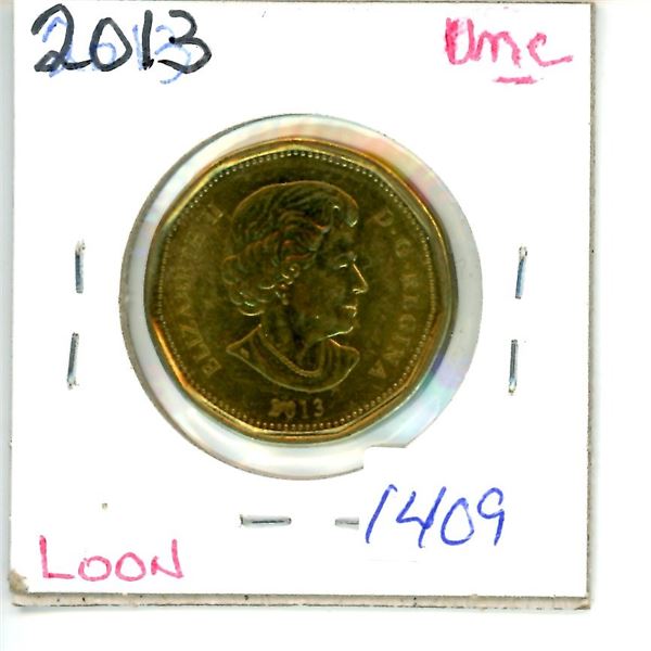 2013 loonie