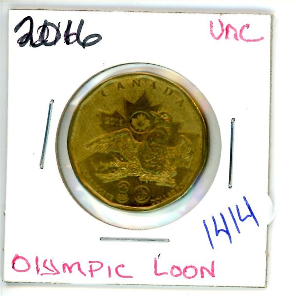 2016 olympic loonie