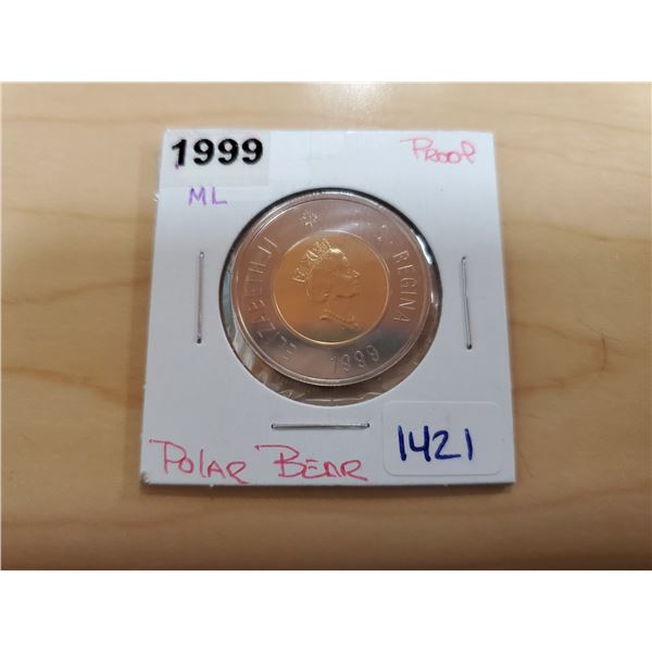 1999 polar bear toonie