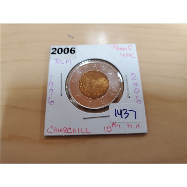 2006 churchill 10th toonie