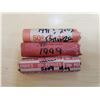 Image 1 : 3 x canadian cent roll 1991-2002, 1999, 2009