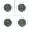 Image 2 : Set of 4 Canada 50 cent coins - 1972, 1973, 1974, 1975