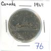 Image 1 : Canada 1969 nickel dollar
