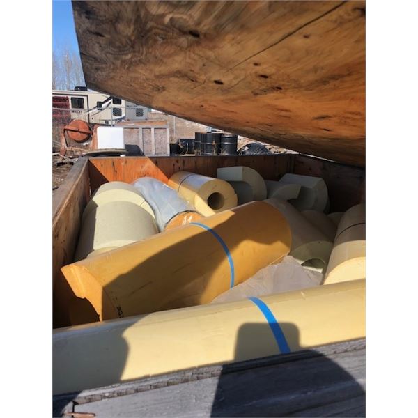crate of pipe insulation