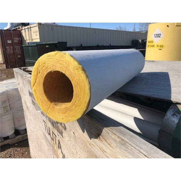 crate of pipe insulation