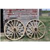 Image 2 : (2X THE MONEY) 43" Light Wagon Wheels for Ambulance