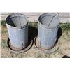 Image 3 : (2X THE MONEY) Metal Chicken Feeders