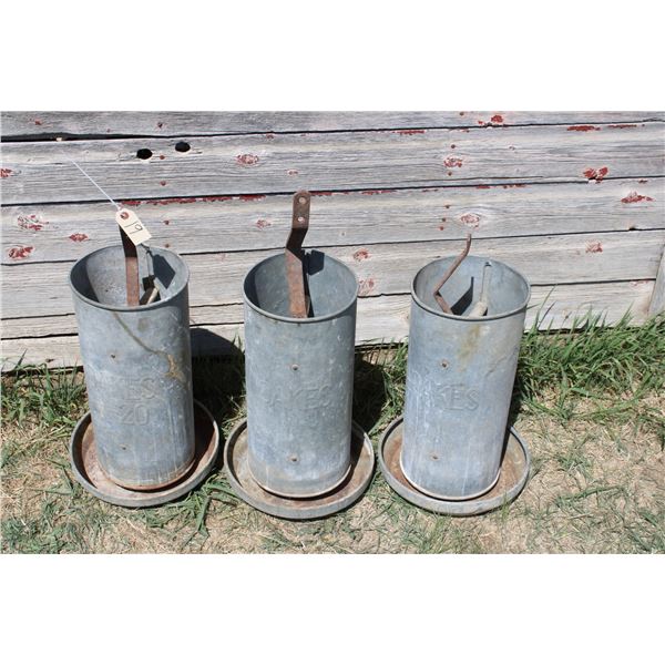 Smaller Metal Chicken Feeders (3)